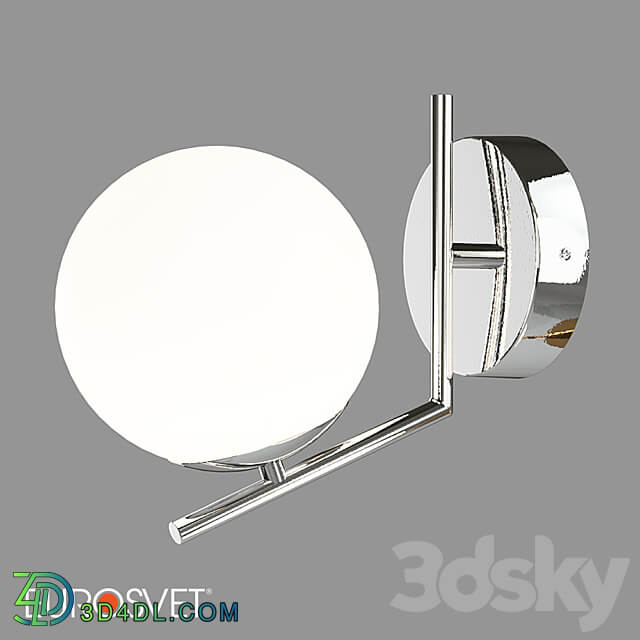 OM Wall lamp with glass shade Eurosvet 70152 1 Frost 3D Models 3DSKY