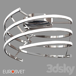 OM LED Ceiling Light Eurosvet 90229 3 Breeze Ceiling lamp 3D Models 
