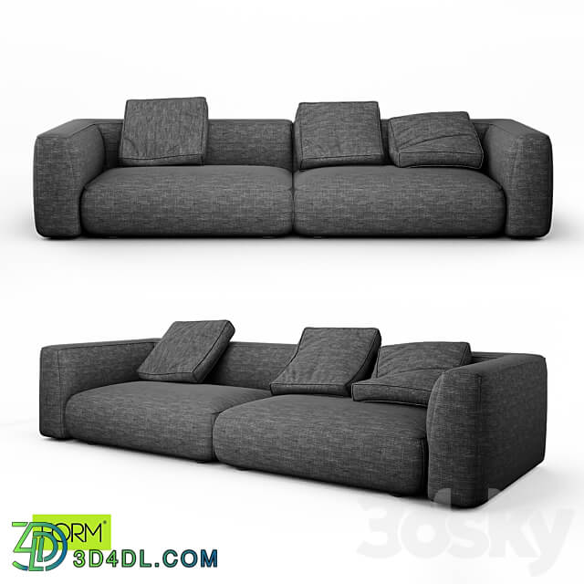 Stone sofa 2 3D Models 3DSKY