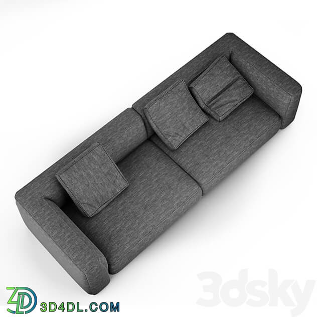 Stone sofa 2 3D Models 3DSKY