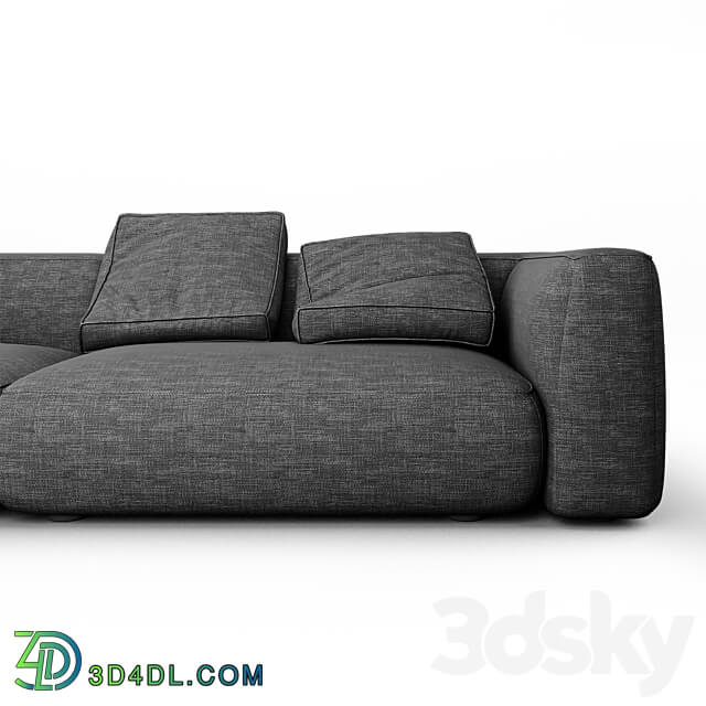 Stone sofa 2 3D Models 3DSKY