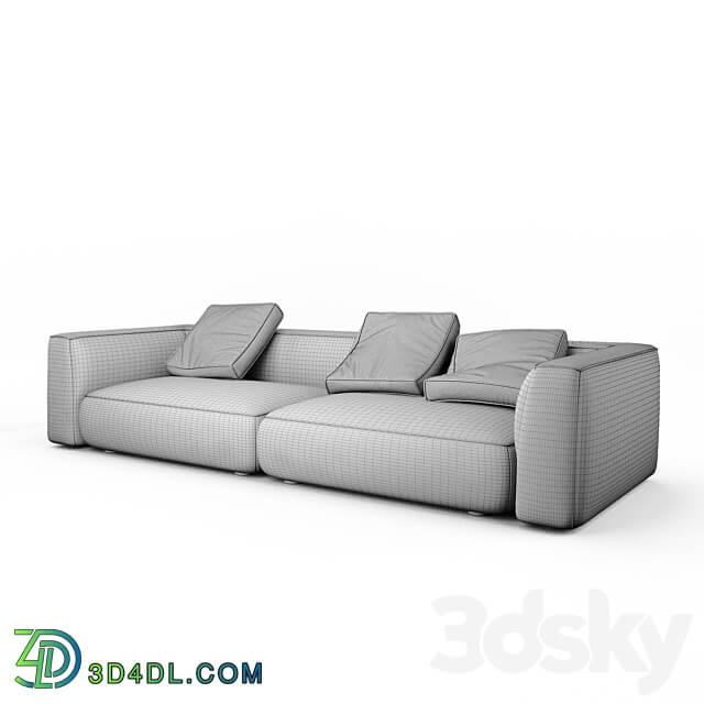 Stone sofa 2 3D Models 3DSKY