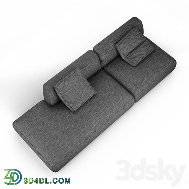 Stone sofa 3 3D Models 3DSKY