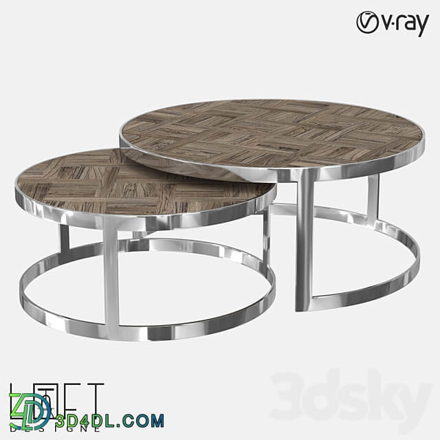 Coffee table set LoftDesigne 6965 model 3D Models 3DSKY