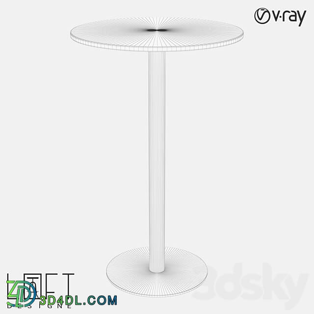 Bar table LoftDesigne 60170 model 3D Models 3DSKY