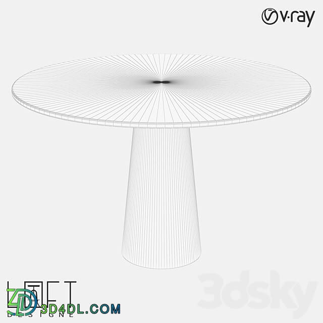 LoftDesigne 60172 model table 3D Models 3DSKY