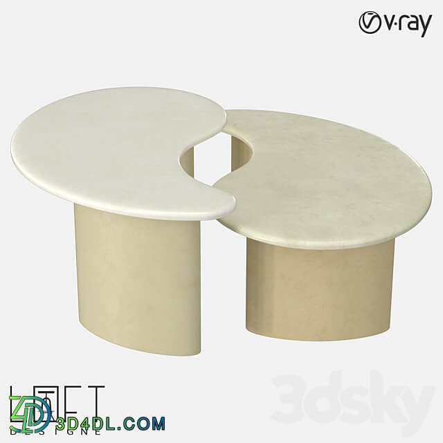 Coffee table set LoftDesigne 60173 model 3D Models 3DSKY