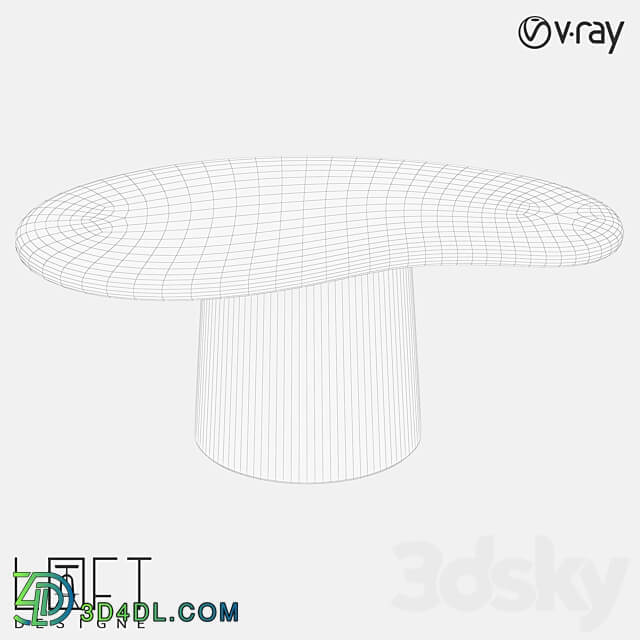 Coffee table LoftDesigne 60184 model 3D Models 3DSKY