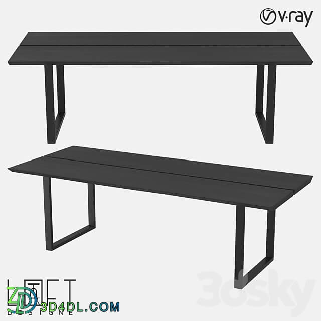 LoftDesigne 60185 model table 3D Models 3DSKY