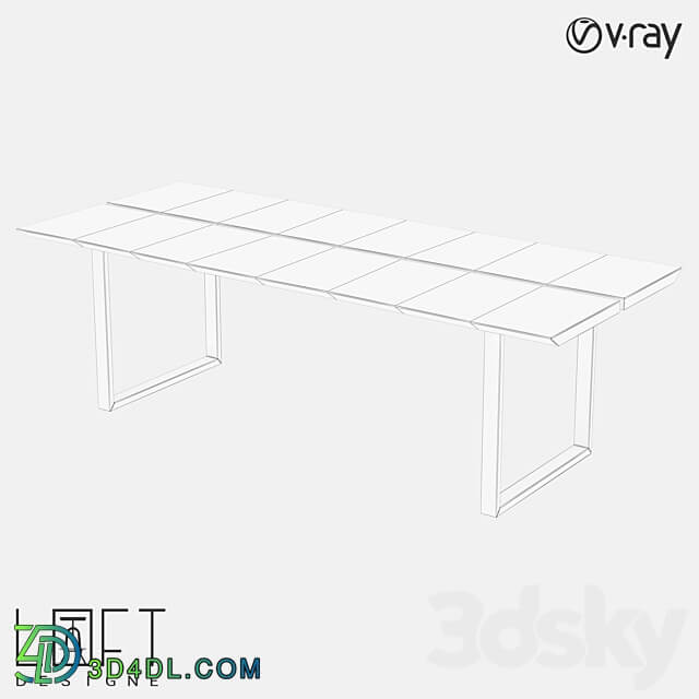 LoftDesigne 60185 model table 3D Models 3DSKY