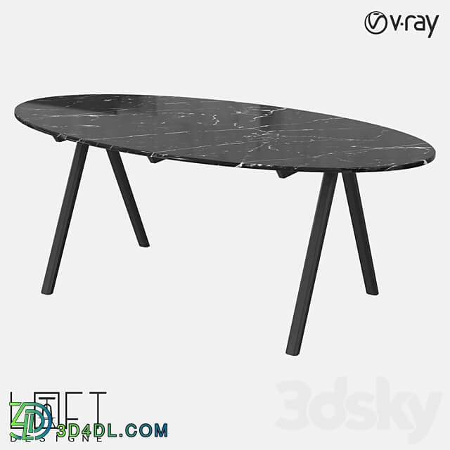 LoftDesigne 60186 model table 3D Models 3DSKY