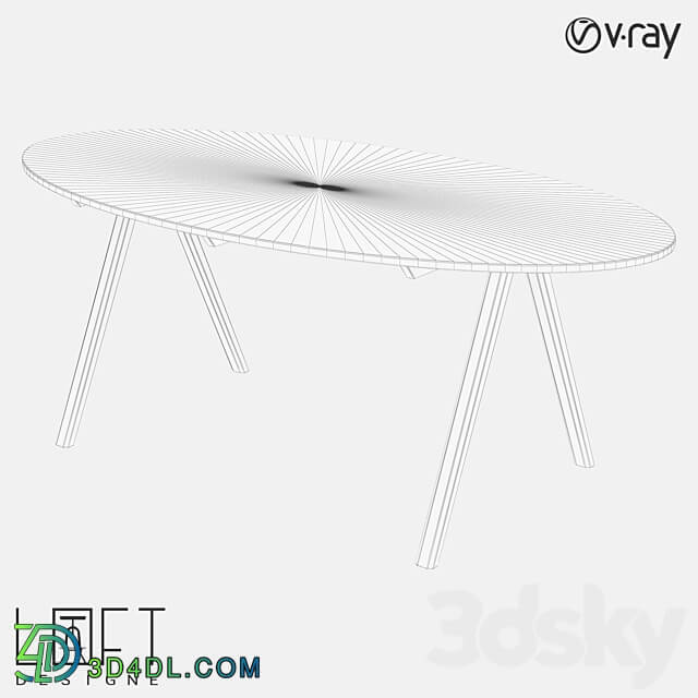 LoftDesigne 60186 model table 3D Models 3DSKY