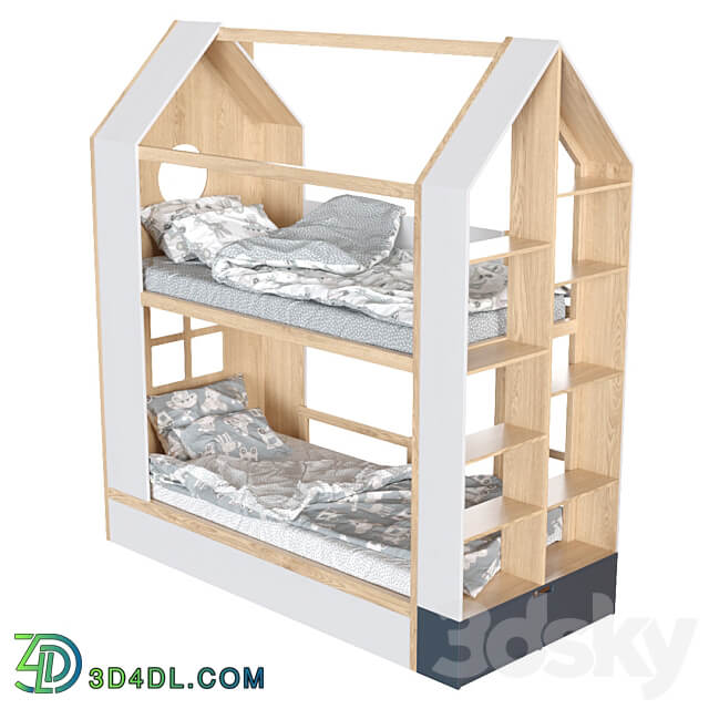 OM Bunk Bed Dee Dee from the manufacturer Mimirooms 3D Models 3DSKY