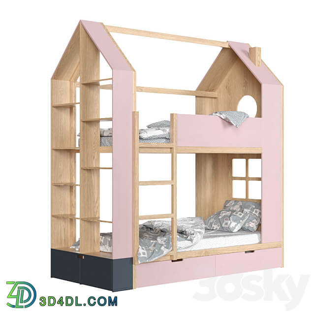 OM Bunk Bed Dee Dee from the manufacturer Mimirooms 3D Models 3DSKY