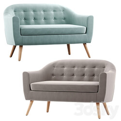 Florence 2 seater sofa 3D Models 3DSKY 