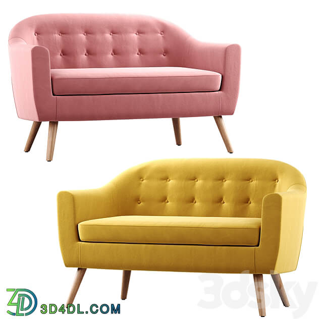 Florence 2 seater sofa 3D Models 3DSKY