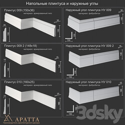 Floor skirting boards and outer corners 009 009 2 010 3D Models 3DSKY 
