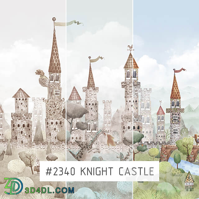 Creativille Wallpapers 2340 Knight Castle 3D Models 3DSKY