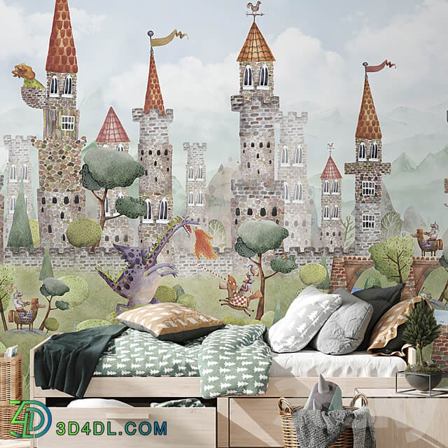 Creativille Wallpapers 2340 Knight Castle 3D Models 3DSKY