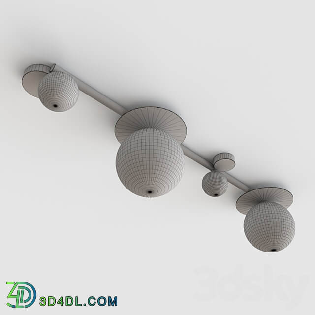 Elbow 44.9021 OM Ceiling lamp 3D Models 3DSKY