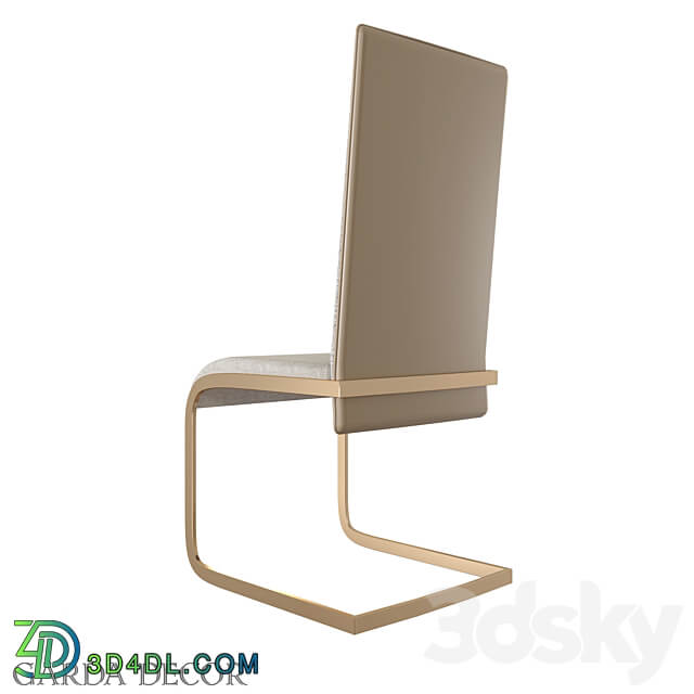 HIGH BACK CHAIR GRAY BEIGE 30C 891 Garda Decor 3D Models 3DSKY