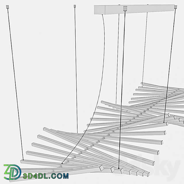 Integrator Volna Rhythm Horizontal Pendant light 3D Models 3DSKY