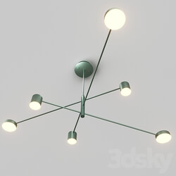 Motvikt Green 41.1236 OM Motvikt Blue 41.1226 OM Pendant light 3D Models 3DSKY 