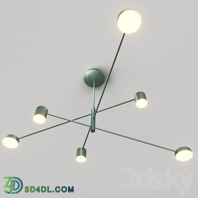 Motvikt Green 41.1236 OM Motvikt Blue 41.1226 OM Pendant light 3D Models 3DSKY