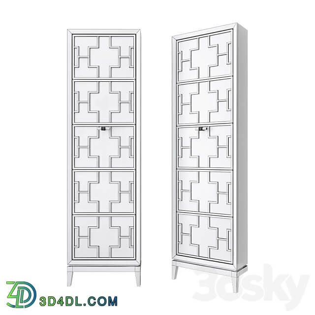 Shoe cabinet СRISTAL 5.1 Wardrobe Display cabinets 3D Models 3DSKY