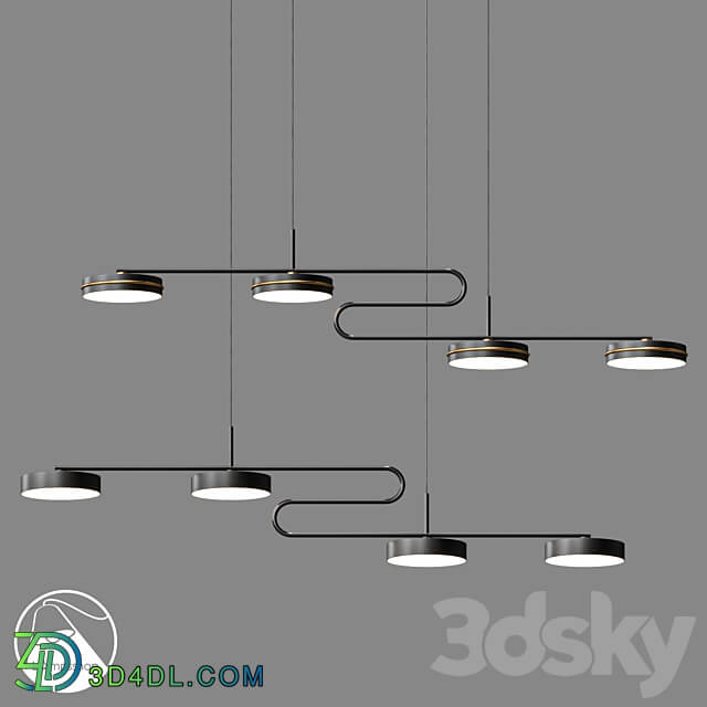 LampsShop.com L1506a Chandelier Light Stick Beveled Pendant light 3D Models 3DSKY