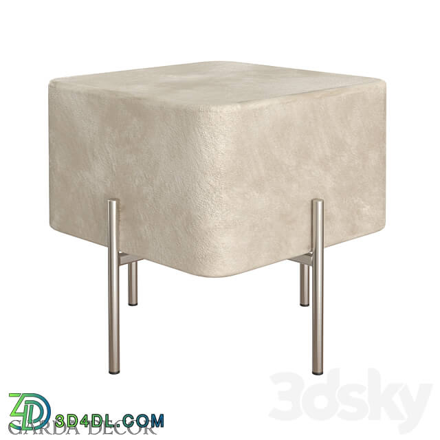 POOF BEIGE VELOR GY BEN7772 BG Garda Decor 3D Models 3DSKY