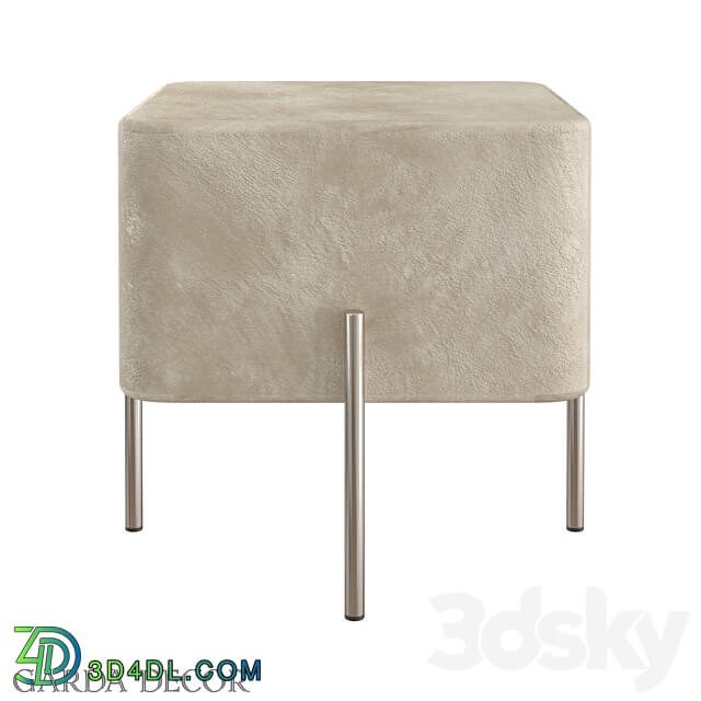 POOF BEIGE VELOR GY BEN7772 BG Garda Decor 3D Models 3DSKY