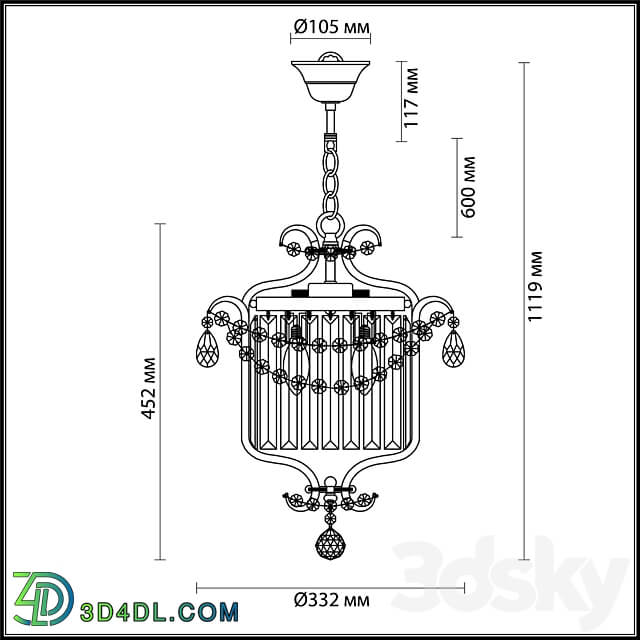 ODEON LIGHT 4686 3 SHARM Pendant light 3D Models 3DSKY