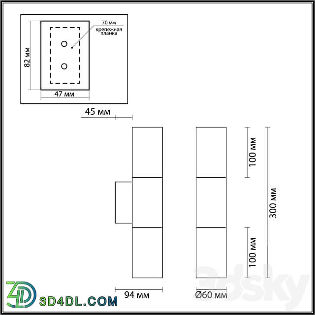 ODEON LIGHT 4281 2WA 4281 2WB BAZEL 3D Models 3DSKY