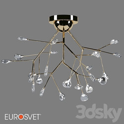OM Ceiling chandelier with glass shades Bogates 566 Lamella Ceiling lamp 3D Models 3DSKY 