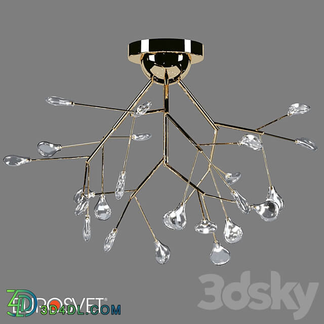 OM Ceiling chandelier with glass shades Bogates 566 Lamella Ceiling lamp 3D Models 3DSKY