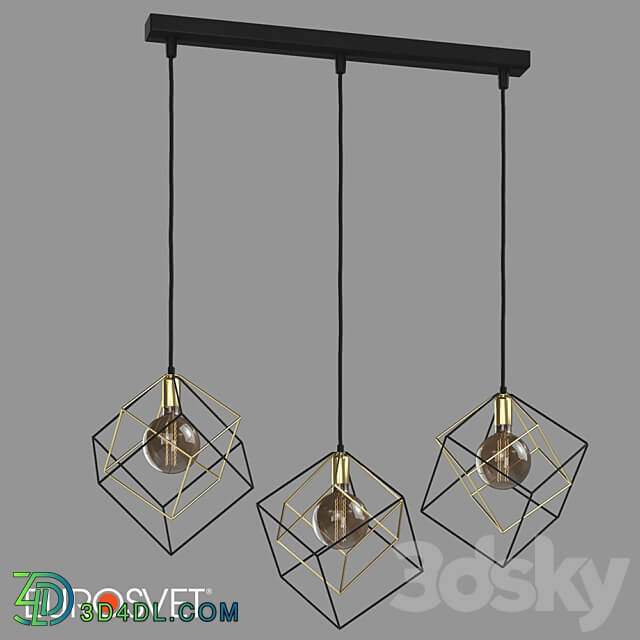 OM Pendant lamp in loft style TK Lighting 190 Alambre Pendant light 3D Models 3DSKY