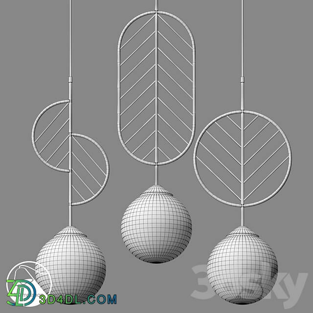 LampsShop.ru PDL2196 Pendant Macaron Leaf Pendant light 3D Models 3DSKY