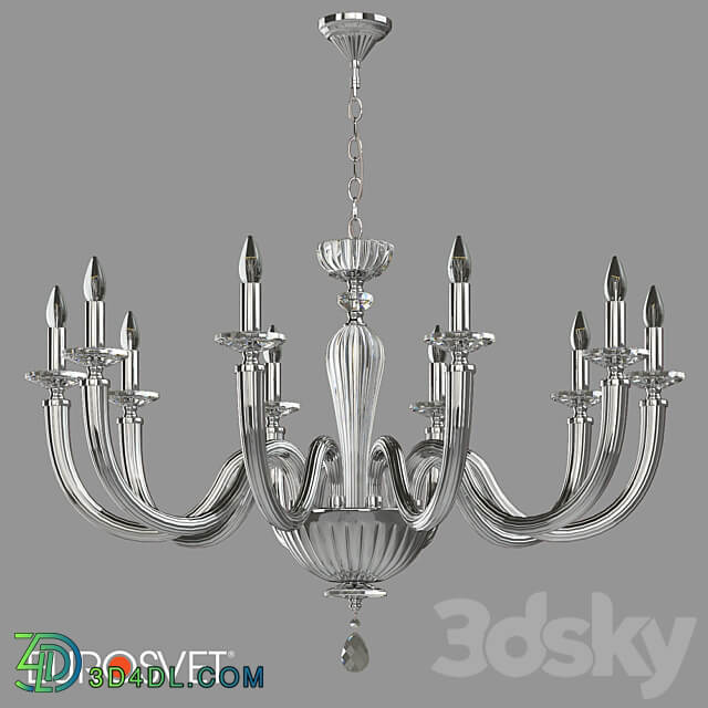 OM Hanging crystal chandelier Bogates 338 10 Strotskis Smart 318 10 Olenna Pendant light 3D Models 3DSKY