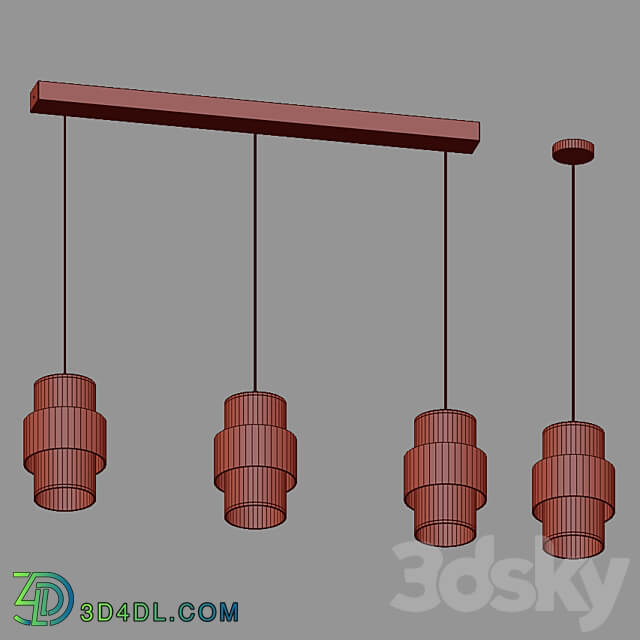 OM Pendant lamp TK Lighting 849 and 850 Calisto Pendant light 3D Models 3DSKY