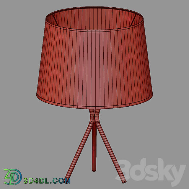 OM Table lamp with lampshade TK Lighting 5196 Ivo 3D Models 3DSKY