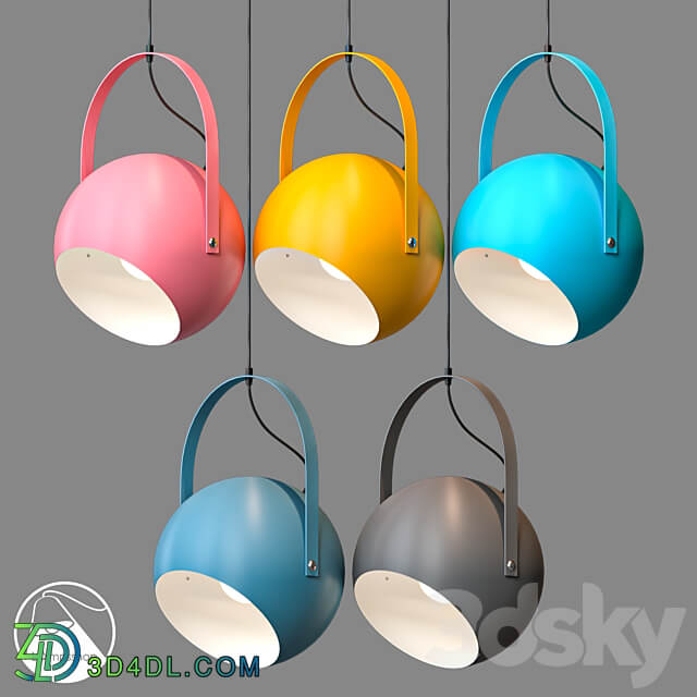 LampsShop.ru PDL2041 Pendant Spotlight Ball Pendant light 3D Models 3DSKY