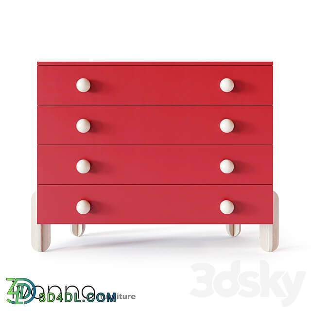 Chest of drawers ICE CREAM D1 size L Miscellaneous 3D Models 3DSKY