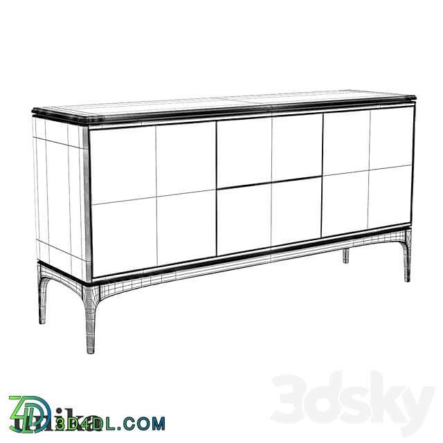 Chest of drawers Tynd 2 doors 2 drawers Sideboard Chest of drawer 3D Models 3DSKY