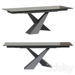 Savoy extendable table ceramics 3D Models 3DSKY 
