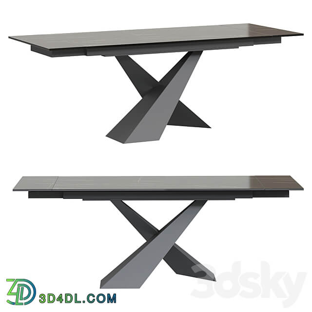 Savoy extendable table ceramics 3D Models 3DSKY