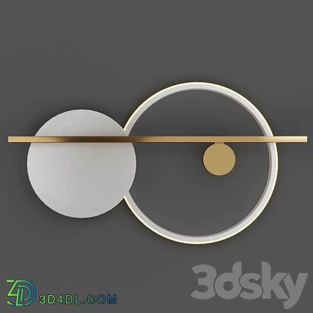 Round Black 44.4680 OM Round White 44.4680 OM 3D Models 3DSKY