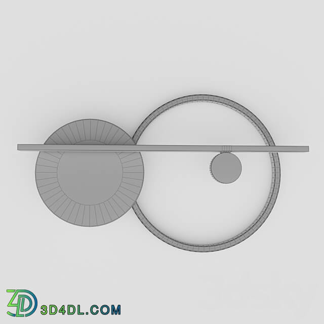 Round Black 44.4680 OM Round White 44.4680 OM 3D Models 3DSKY