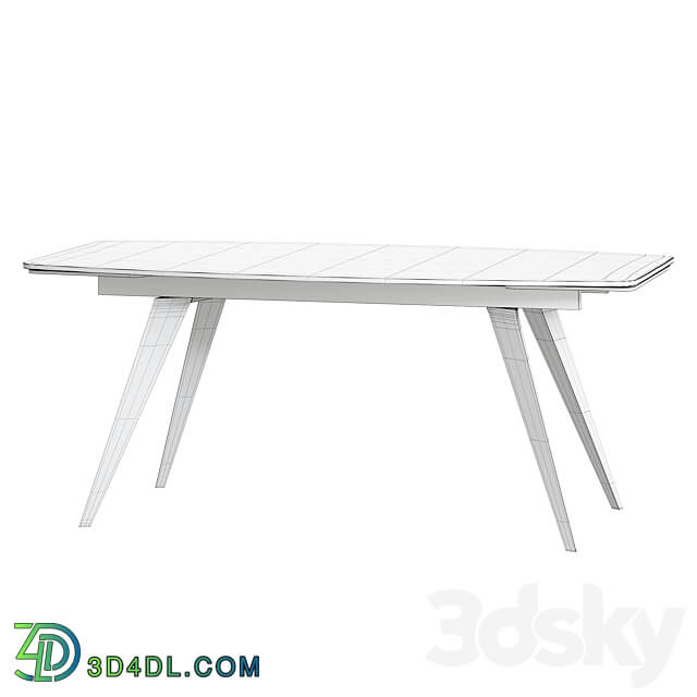 Ramses extendable table gray ceramic 3D Models 3DSKY