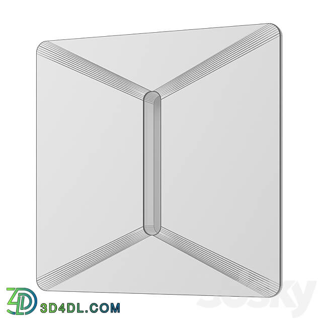 Square LED luminaire. Integrator IT 752. Illumination of the steps of the stairs 3D Models 3DSKY